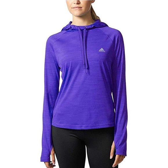adidas Tops - Adidas Climalite Hoodie Purple Performance Size XL